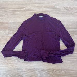 Charlotte Russe thin purple long sleeve turtleneck top